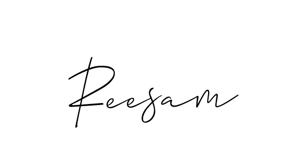 You should practise on your own different ways (Allison_Script) to write your name (Reesam) in signature. don't let someone else do it for you. Reesam signature style 2 images and pictures png