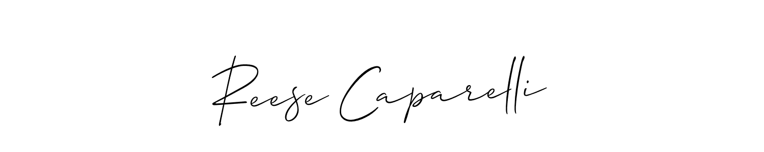 Make a short Reese Caparelli signature style. Manage your documents anywhere anytime using Allison_Script. Create and add eSignatures, submit forms, share and send files easily. Reese Caparelli signature style 2 images and pictures png