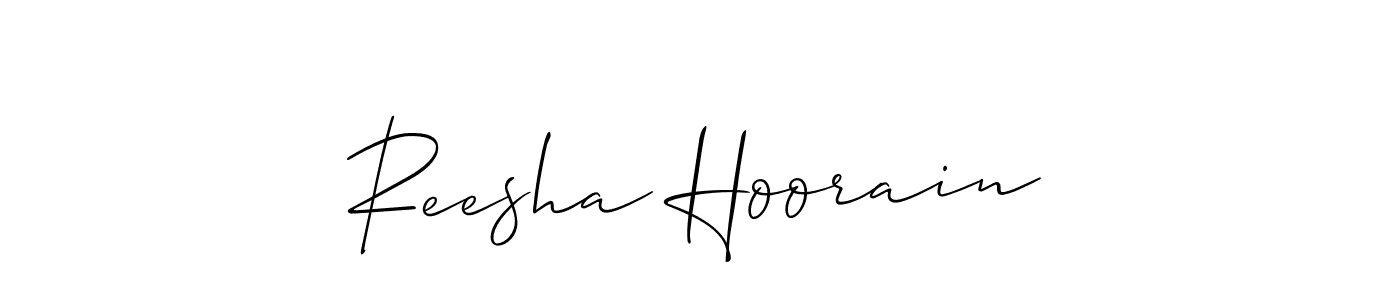 Once you've used our free online signature maker to create your best signature Allison_Script style, it's time to enjoy all of the benefits that Reesha Hoorain name signing documents. Reesha Hoorain signature style 2 images and pictures png