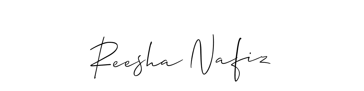 Make a short Reesha Nafiz signature style. Manage your documents anywhere anytime using Allison_Script. Create and add eSignatures, submit forms, share and send files easily. Reesha Nafiz signature style 2 images and pictures png