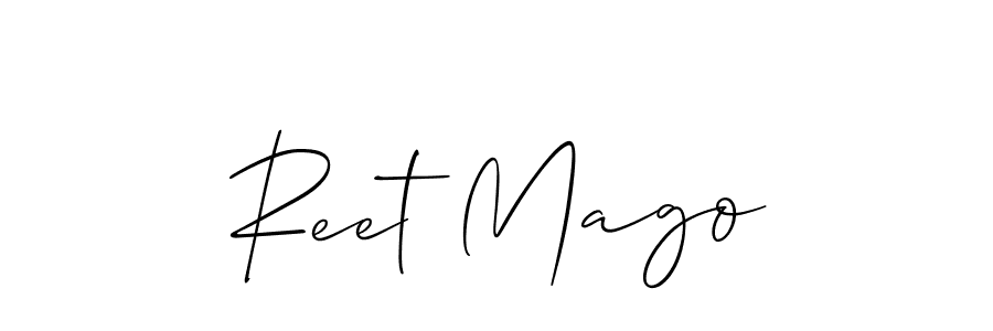 Also we have Reet Mago name is the best signature style. Create professional handwritten signature collection using Allison_Script autograph style. Reet Mago signature style 2 images and pictures png