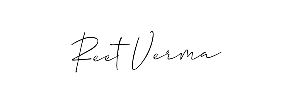 Once you've used our free online signature maker to create your best signature Allison_Script style, it's time to enjoy all of the benefits that Reet Verma name signing documents. Reet Verma signature style 2 images and pictures png