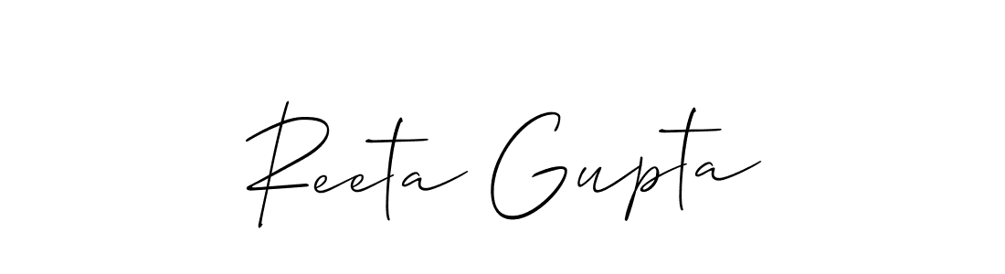 Once you've used our free online signature maker to create your best signature Allison_Script style, it's time to enjoy all of the benefits that Reeta Gupta name signing documents. Reeta Gupta signature style 2 images and pictures png