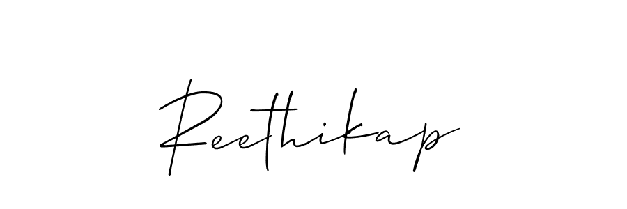 Reethikap stylish signature style. Best Handwritten Sign (Allison_Script) for my name. Handwritten Signature Collection Ideas for my name Reethikap. Reethikap signature style 2 images and pictures png