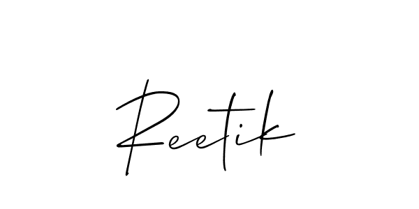 Here are the top 10 professional signature styles for the name Reetik. These are the best autograph styles you can use for your name. Reetik signature style 2 images and pictures png