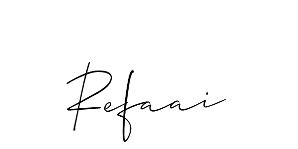 You should practise on your own different ways (Allison_Script) to write your name (Refaai) in signature. don't let someone else do it for you. Refaai signature style 2 images and pictures png