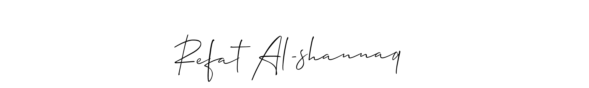 Similarly Allison_Script is the best handwritten signature design. Signature creator online .You can use it as an online autograph creator for name Refat Al-shannaq ☒. Refat Al-shannaq ☒ signature style 2 images and pictures png