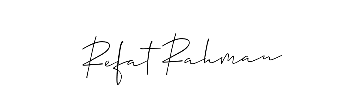 You can use this online signature creator to create a handwritten signature for the name Refat Rahman. This is the best online autograph maker. Refat Rahman signature style 2 images and pictures png