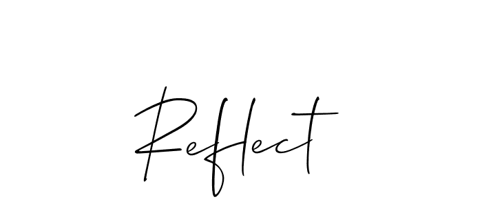 How to make Reflect name signature. Use Allison_Script style for creating short signs online. This is the latest handwritten sign. Reflect signature style 2 images and pictures png