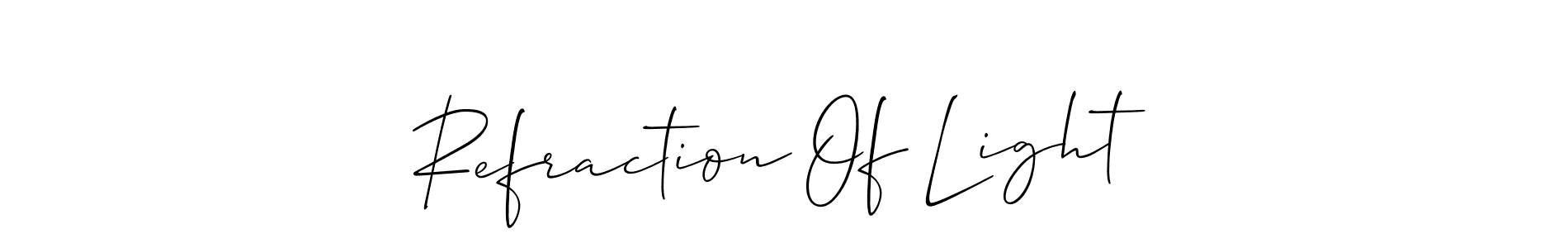 Make a beautiful signature design for name Refraction Of Light. Use this online signature maker to create a handwritten signature for free. Refraction Of Light signature style 2 images and pictures png