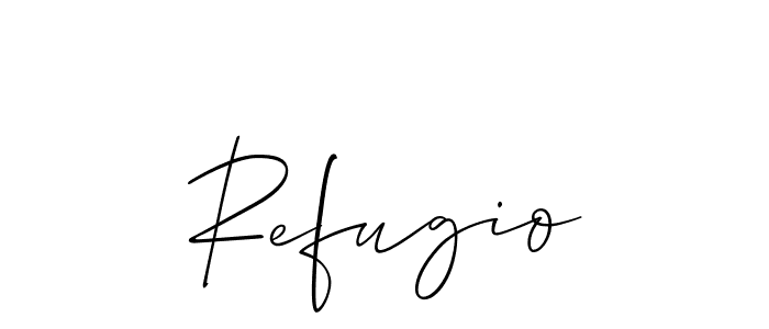 Once you've used our free online signature maker to create your best signature Allison_Script style, it's time to enjoy all of the benefits that Refugio name signing documents. Refugio signature style 2 images and pictures png