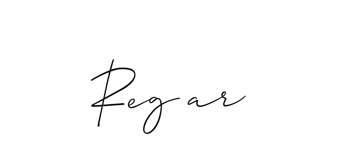 Make a beautiful signature design for name Regبar. With this signature (Allison_Script) style, you can create a handwritten signature for free. Regبar signature style 2 images and pictures png