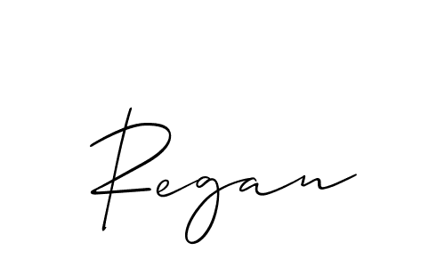 Use a signature maker to create a handwritten signature online. With this signature software, you can design (Allison_Script) your own signature for name Regan. Regan signature style 2 images and pictures png