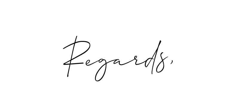 if you are searching for the best signature style for your name Regards,. so please give up your signature search. here we have designed multiple signature styles  using Allison_Script. Regards, signature style 2 images and pictures png