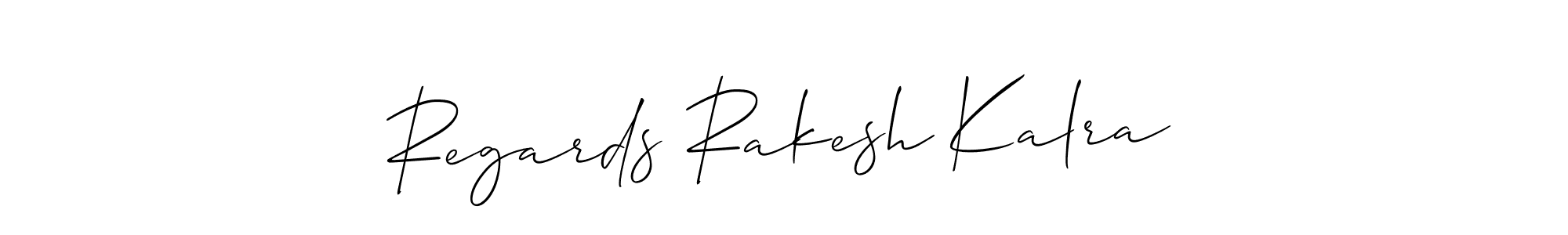 Check out images of Autograph of Regards Rakesh Kalra name. Actor Regards Rakesh Kalra Signature Style. Allison_Script is a professional sign style online. Regards Rakesh Kalra signature style 2 images and pictures png