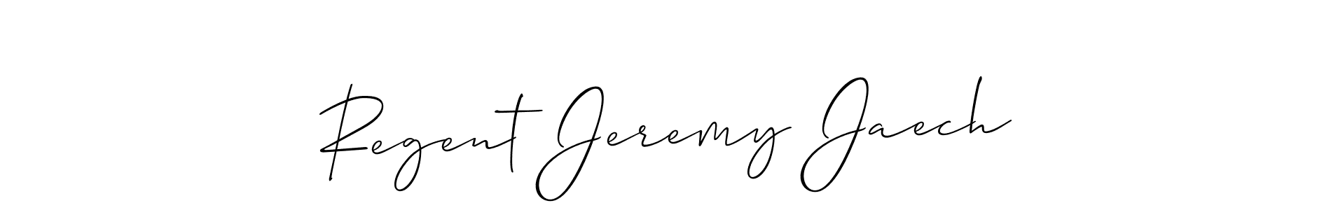 Make a short Regent Jeremy Jaech signature style. Manage your documents anywhere anytime using Allison_Script. Create and add eSignatures, submit forms, share and send files easily. Regent Jeremy Jaech signature style 2 images and pictures png