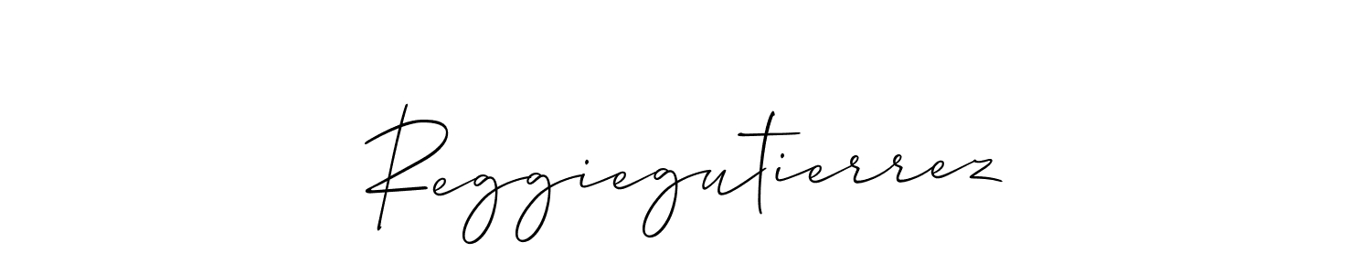 Also we have Reggiegutierrez name is the best signature style. Create professional handwritten signature collection using Allison_Script autograph style. Reggiegutierrez signature style 2 images and pictures png