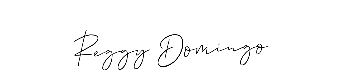 if you are searching for the best signature style for your name Reggy Domingo. so please give up your signature search. here we have designed multiple signature styles  using Allison_Script. Reggy Domingo signature style 2 images and pictures png