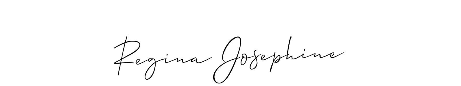 Best and Professional Signature Style for Regina Josephine. Allison_Script Best Signature Style Collection. Regina Josephine signature style 2 images and pictures png
