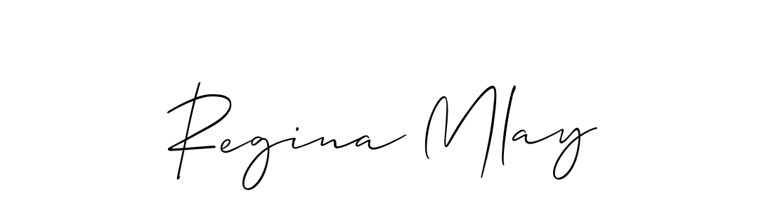 Make a beautiful signature design for name Regina Mlay. Use this online signature maker to create a handwritten signature for free. Regina Mlay signature style 2 images and pictures png