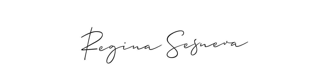 Best and Professional Signature Style for Regina Sesneva. Allison_Script Best Signature Style Collection. Regina Sesneva signature style 2 images and pictures png