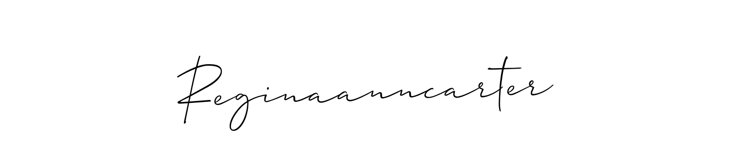 It looks lik you need a new signature style for name Reginaanncarter. Design unique handwritten (Allison_Script) signature with our free signature maker in just a few clicks. Reginaanncarter signature style 2 images and pictures png