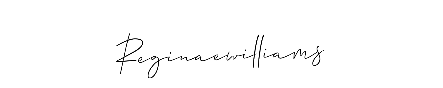 This is the best signature style for the Reginaewilliams name. Also you like these signature font (Allison_Script). Mix name signature. Reginaewilliams signature style 2 images and pictures png