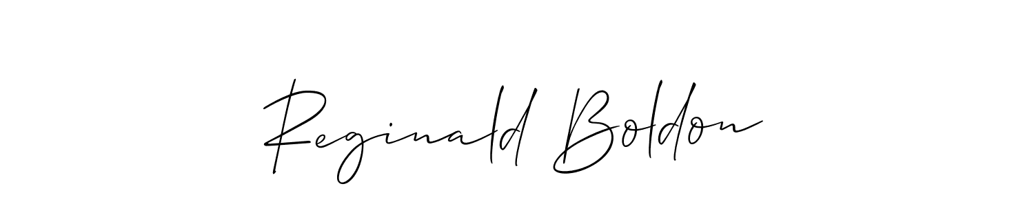 You can use this online signature creator to create a handwritten signature for the name Reginald Boldon. This is the best online autograph maker. Reginald Boldon signature style 2 images and pictures png