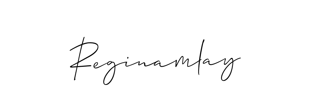 if you are searching for the best signature style for your name Reginamlay. so please give up your signature search. here we have designed multiple signature styles  using Allison_Script. Reginamlay signature style 2 images and pictures png