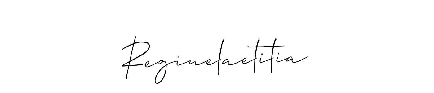 Reginelaetitia stylish signature style. Best Handwritten Sign (Allison_Script) for my name. Handwritten Signature Collection Ideas for my name Reginelaetitia. Reginelaetitia signature style 2 images and pictures png