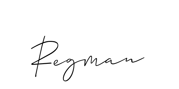 How to Draw Regman signature style? Allison_Script is a latest design signature styles for name Regman. Regman signature style 2 images and pictures png