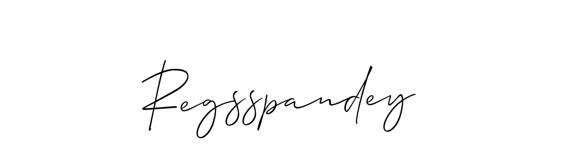 Regsspandey stylish signature style. Best Handwritten Sign (Allison_Script) for my name. Handwritten Signature Collection Ideas for my name Regsspandey. Regsspandey signature style 2 images and pictures png