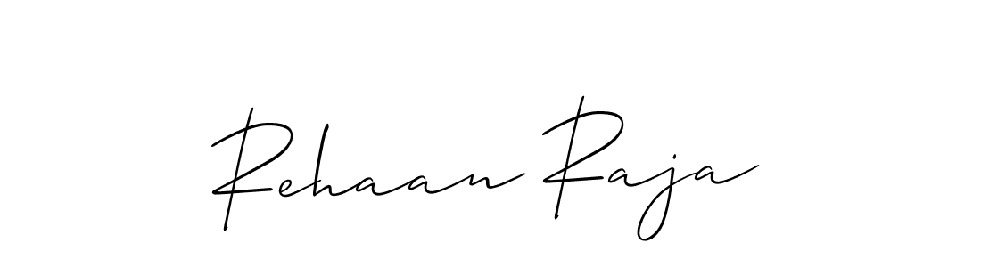 You should practise on your own different ways (Allison_Script) to write your name (Rehaan Raja) in signature. don't let someone else do it for you. Rehaan Raja signature style 2 images and pictures png