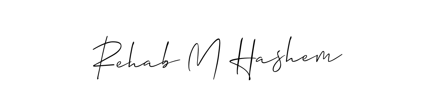 Make a beautiful signature design for name Rehab M Hashem. Use this online signature maker to create a handwritten signature for free. Rehab M Hashem signature style 2 images and pictures png