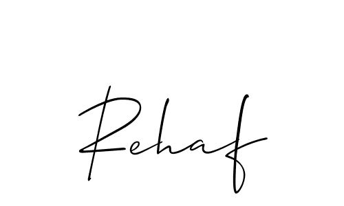 It looks lik you need a new signature style for name Rehaf. Design unique handwritten (Allison_Script) signature with our free signature maker in just a few clicks. Rehaf signature style 2 images and pictures png