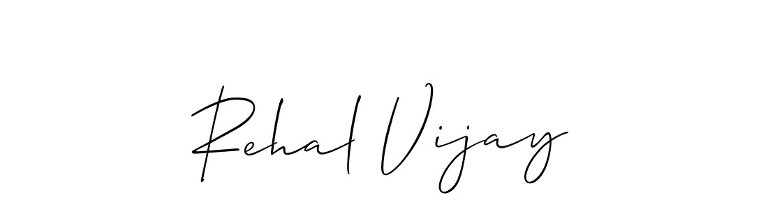 Best and Professional Signature Style for Rehal Vijay. Allison_Script Best Signature Style Collection. Rehal Vijay signature style 2 images and pictures png