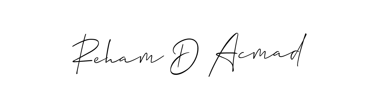 Once you've used our free online signature maker to create your best signature Allison_Script style, it's time to enjoy all of the benefits that Reham D Acmad name signing documents. Reham D Acmad signature style 2 images and pictures png