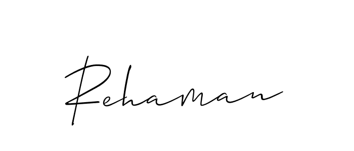 Make a short Rehaman signature style. Manage your documents anywhere anytime using Allison_Script. Create and add eSignatures, submit forms, share and send files easily. Rehaman signature style 2 images and pictures png