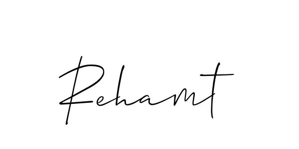 You should practise on your own different ways (Allison_Script) to write your name (Rehamt) in signature. don't let someone else do it for you. Rehamt signature style 2 images and pictures png