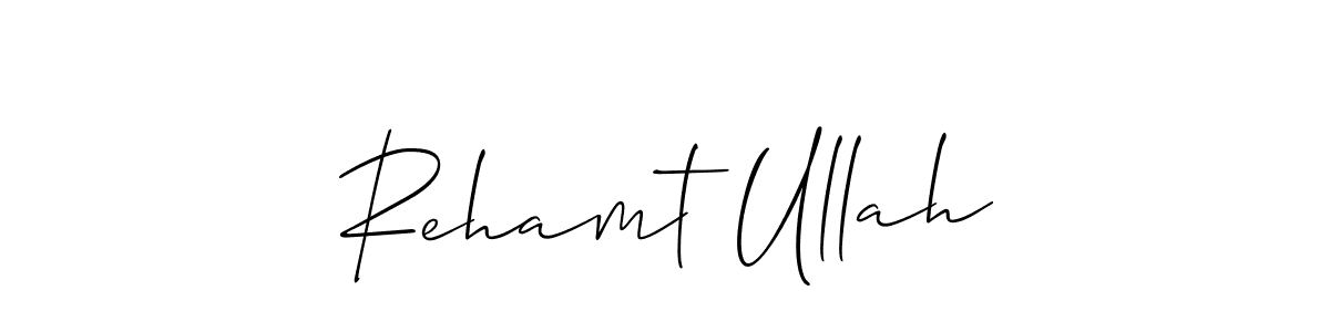 if you are searching for the best signature style for your name Rehamt Ullah. so please give up your signature search. here we have designed multiple signature styles  using Allison_Script. Rehamt Ullah signature style 2 images and pictures png
