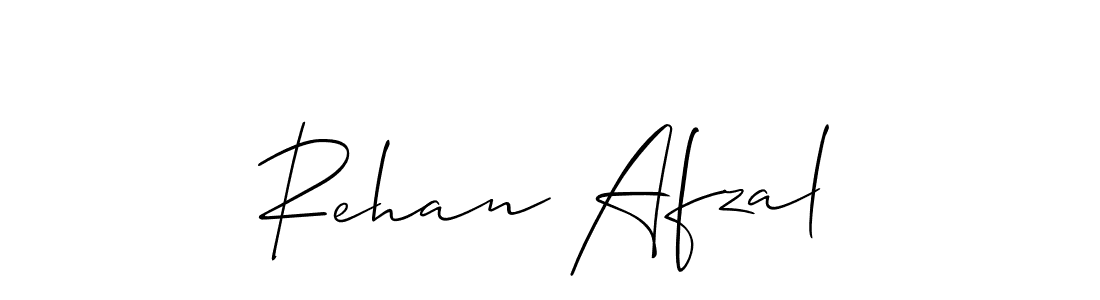 Make a beautiful signature design for name Rehan Afzal. With this signature (Allison_Script) style, you can create a handwritten signature for free. Rehan Afzal signature style 2 images and pictures png