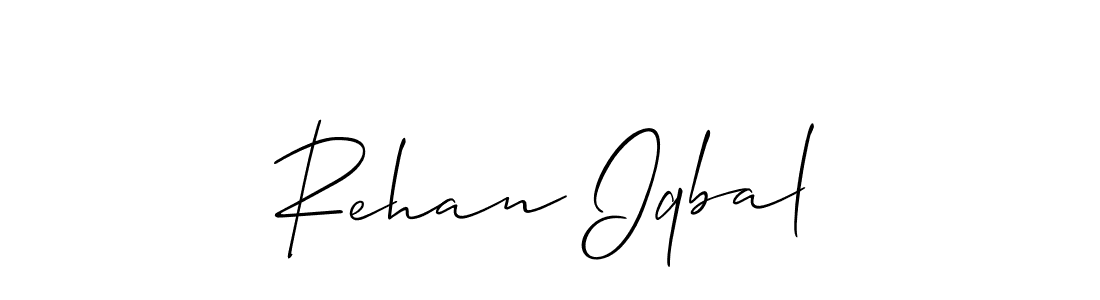 Make a short Rehan Iqbal signature style. Manage your documents anywhere anytime using Allison_Script. Create and add eSignatures, submit forms, share and send files easily. Rehan Iqbal signature style 2 images and pictures png