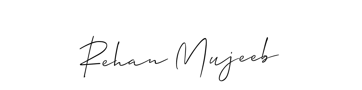 This is the best signature style for the Rehan Mujeeb name. Also you like these signature font (Allison_Script). Mix name signature. Rehan Mujeeb signature style 2 images and pictures png