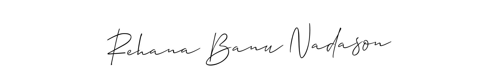 See photos of Rehana Banu Nadason official signature by Spectra . Check more albums & portfolios. Read reviews & check more about Allison_Script font. Rehana Banu Nadason signature style 2 images and pictures png