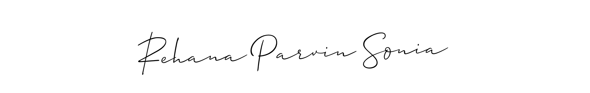 How to Draw Rehana Parvin Sonia signature style? Allison_Script is a latest design signature styles for name Rehana Parvin Sonia. Rehana Parvin Sonia signature style 2 images and pictures png