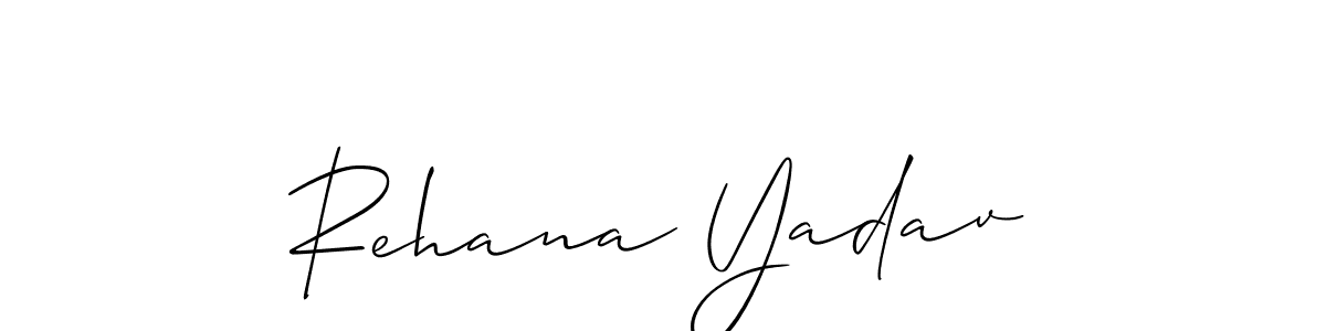 How to make Rehana Yadav signature? Allison_Script is a professional autograph style. Create handwritten signature for Rehana Yadav name. Rehana Yadav signature style 2 images and pictures png