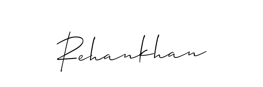 Create a beautiful signature design for name Rehankhan. With this signature (Allison_Script) fonts, you can make a handwritten signature for free. Rehankhan signature style 2 images and pictures png