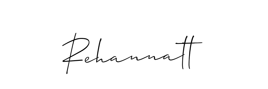 Also You can easily find your signature by using the search form. We will create Rehannatt name handwritten signature images for you free of cost using Allison_Script sign style. Rehannatt signature style 2 images and pictures png