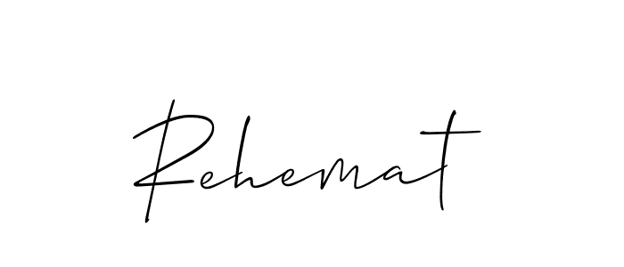 Similarly Allison_Script is the best handwritten signature design. Signature creator online .You can use it as an online autograph creator for name Rehemat. Rehemat signature style 2 images and pictures png