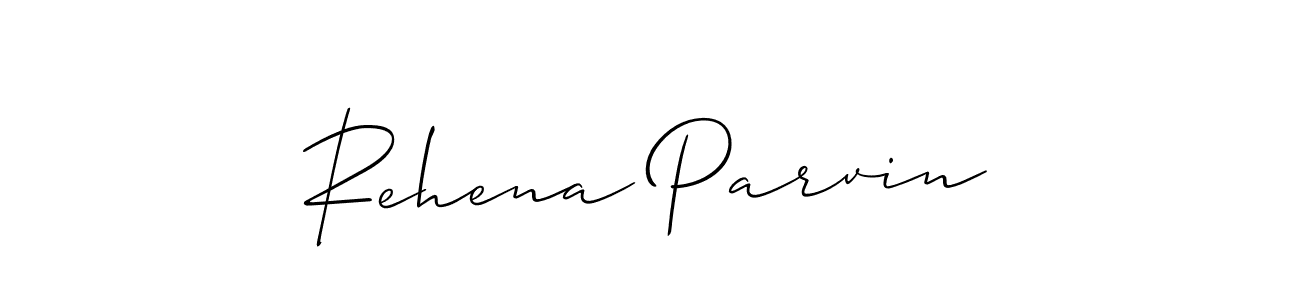 How to make Rehena Parvin name signature. Use Allison_Script style for creating short signs online. This is the latest handwritten sign. Rehena Parvin signature style 2 images and pictures png